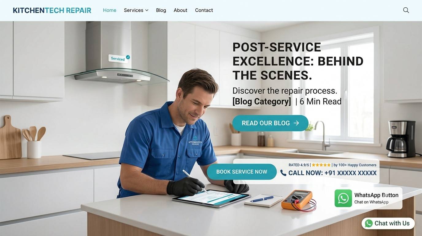 Kitchen appliance repair technician working on appliance in Mumbai