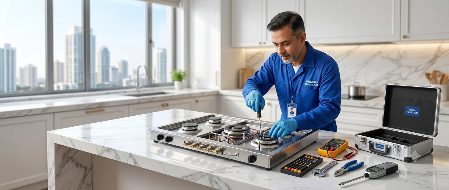 Chimney repair technician in Navi Mumbai kitchen