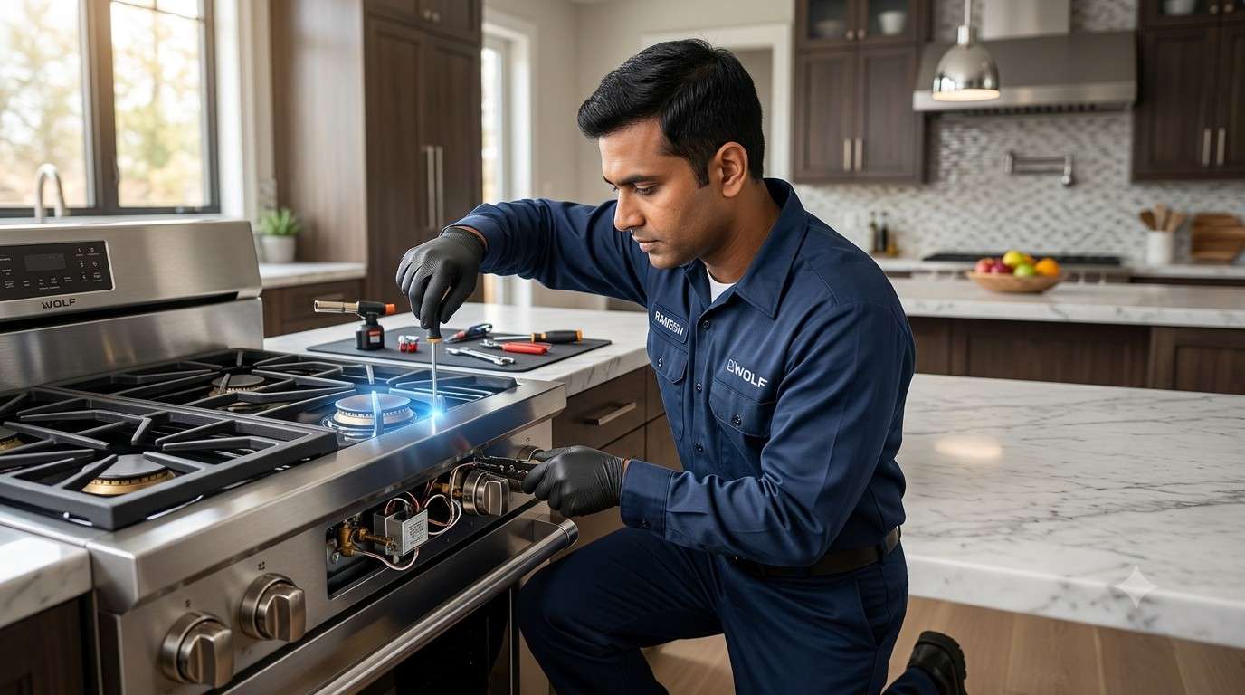 Genuine spare parts used for cooking range repair in Mumbai