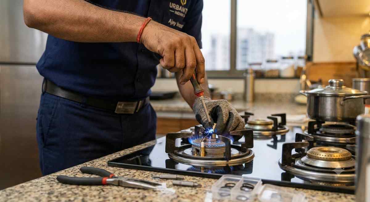 Hob repair service in Mumbai – gas hob burner and ignition check