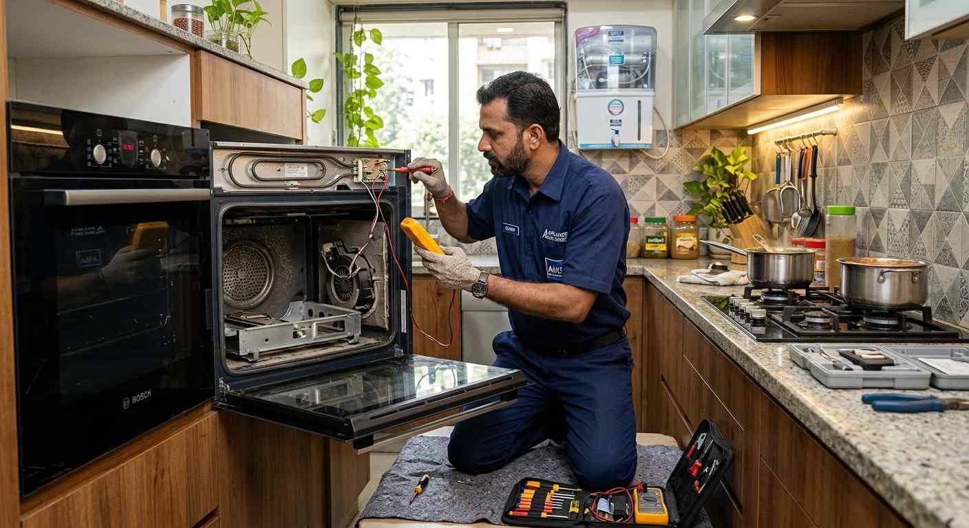 Technician arriving for a repair visit in Dahisar West