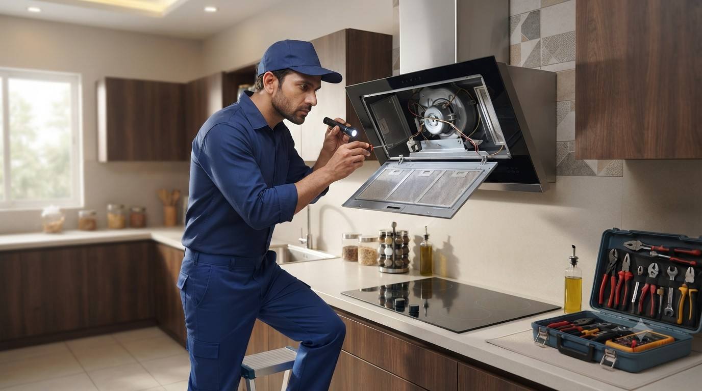 Chimney and hob service by kitchen appliance repair in Andheri team