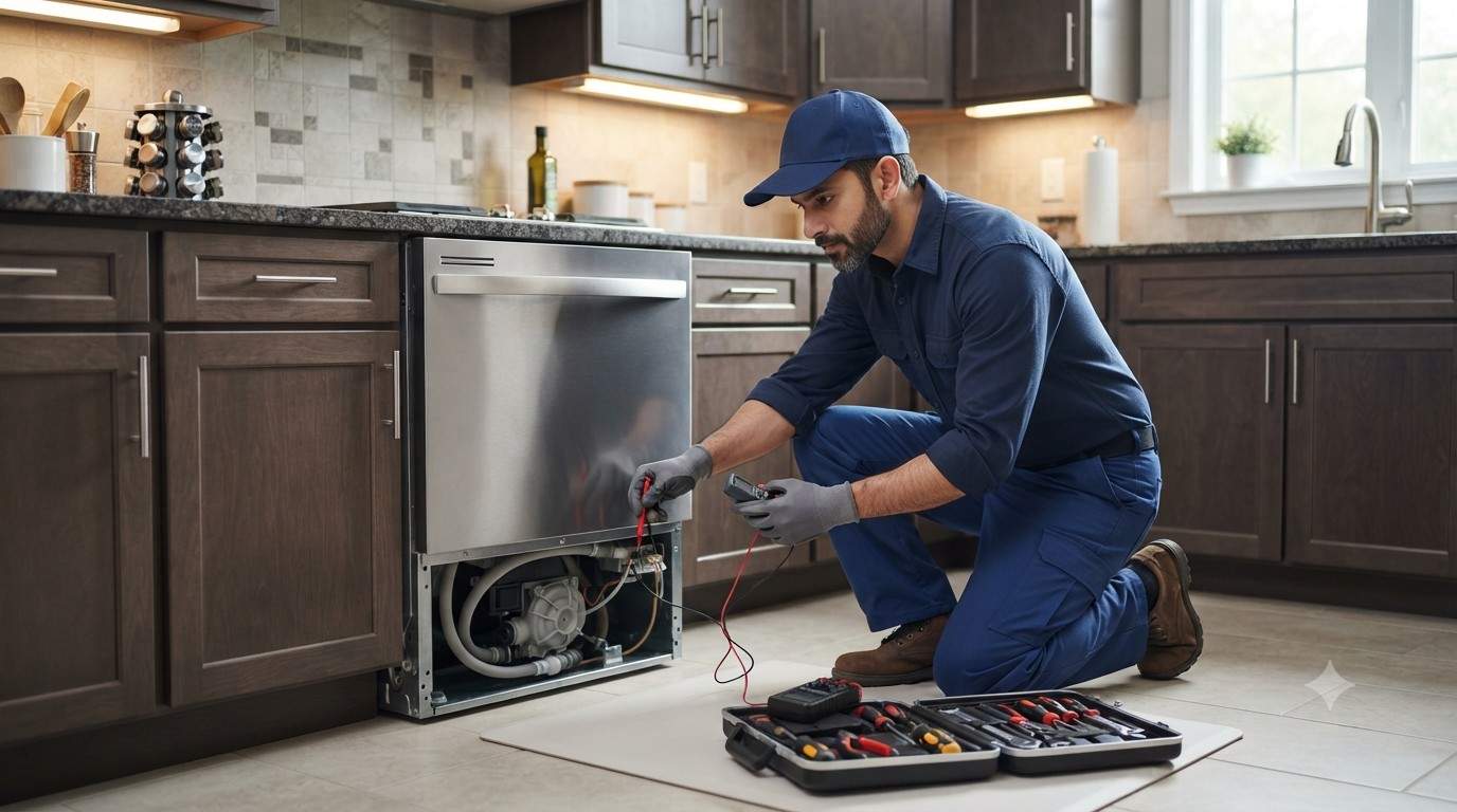 Microwave and dishwasher repair at a home in Andheri
